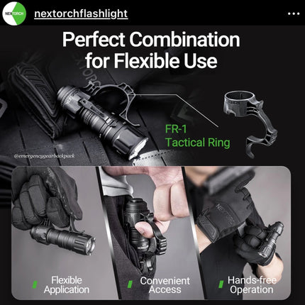 NEXTORCH V31 Quick - Draw Tactical Flashlight Holster - Emergency Gear Backpack