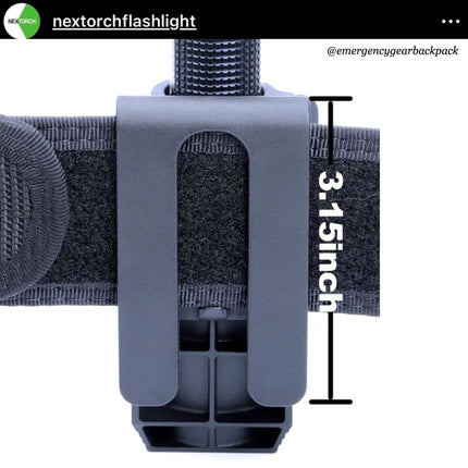 NEXTORCH V5 Quick - Draw Tactical Flashlight Holster - Emergency Gear Backpack