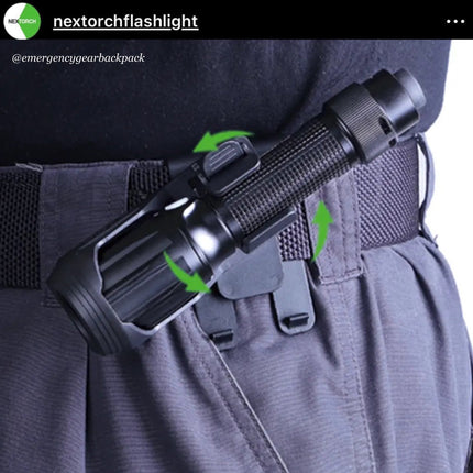 NEXTORCH V5 Quick - Draw Tactical Flashlight Holster - Emergency Gear Backpack