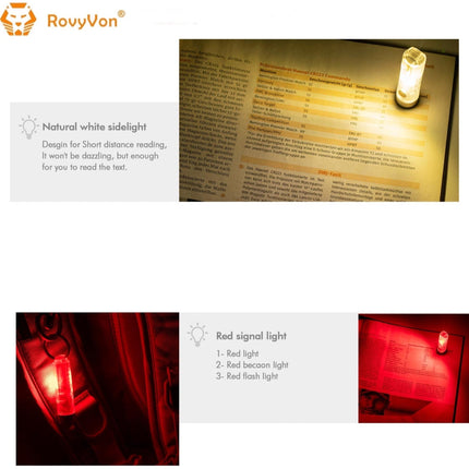 RovyVon Aurora A8x Nichia 219C UV/Red/White EDC Keychain Flashlight - Emergency Gear Backpack