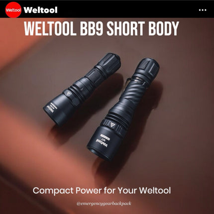 Weltool BB9 Short Body for W3Pro/ W3Plus/ W7/ T8Plus - Emergency Gear Backpack