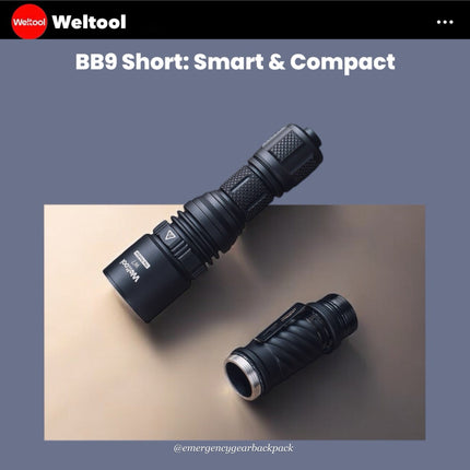 Weltool BB9 Short Body for W3Pro/ W3Plus/ W7/ T8Plus - Emergency Gear Backpack