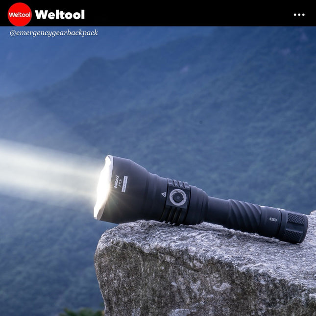 Weltool F11R “Dragon from Forest” Seachlight 2100 Lumens 1,332M - Emergency Gear Backpack