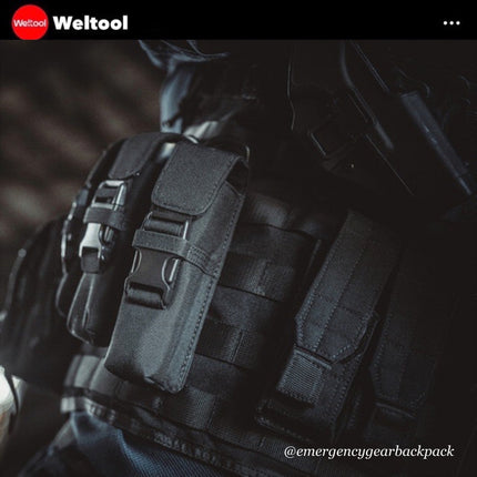 Weltool FH1 Tactical CORDURA Flashlight Holster - Emergency Gear Backpack
