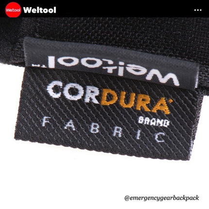 Weltool FH1 Tactical CORDURA Flashlight Holster - Emergency Gear Backpack