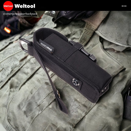 Weltool FH5 V2.0 CORDURA Flashlight Holster - Emergency Gear Backpack