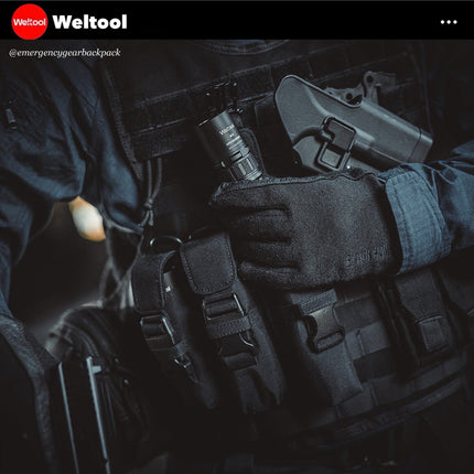 Weltool FH5 V2.0 CORDURA Flashlight Holster - Emergency Gear Backpack