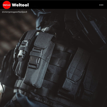 Weltool FH5 V2.0 CORDURA Flashlight Holster - Emergency Gear Backpack