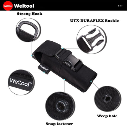 Weltool FH5 V2.0 CORDURA Flashlight Holster - Emergency Gear Backpack