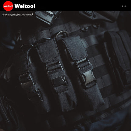 Weltool FH5 V2.0 CORDURA Flashlight Holster - Emergency Gear Backpack