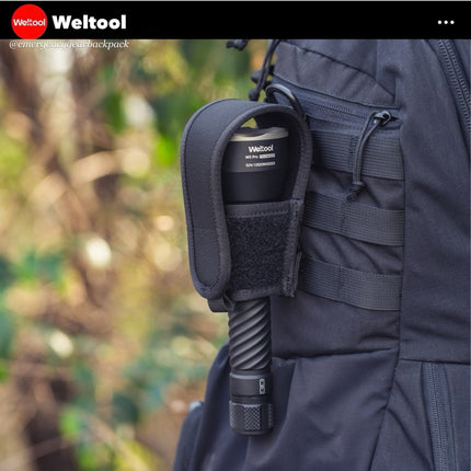 Weltool FH6 V2.0 Semi - closed Nylon Flashlight Holster for W4Pro/ W5Pro - Emergency Gear Backpack