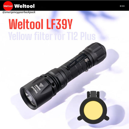 Weltool LF39Y Yellow Filter for T12/T12Plus/F8R - Emergency Gear Backpack