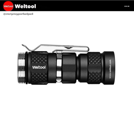 Weltool LH1 Head 686 Lumens 89,600CD 597M Tactical Flashlight - Emergency Gear Backpack