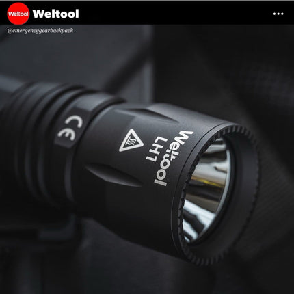 Weltool LH1 Head 686 Lumens 89,600CD 597M Tactical Flashlight - Emergency Gear Backpack
