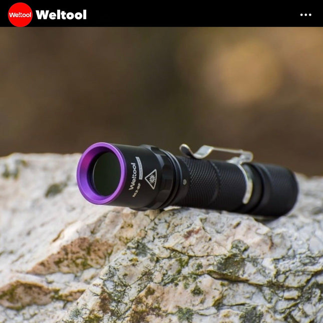 Weltool M2 - BF UV 365nm Professional Black Light LED Flashlight - Emergency Gear Backpack