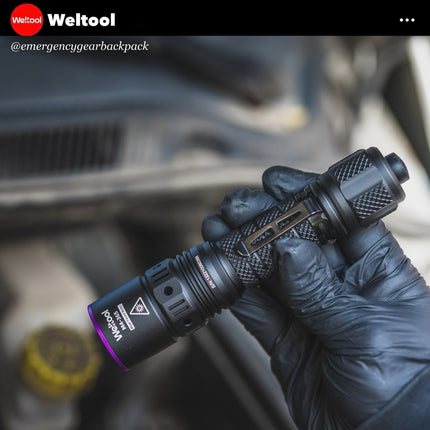 Weltool M4 - 365 Professional UV Flashlight - Emergency Gear Backpack