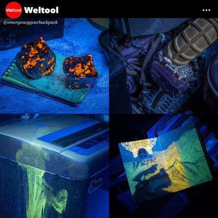 Weltool M4 - 365 Professional UV Flashlight - Emergency Gear Backpack