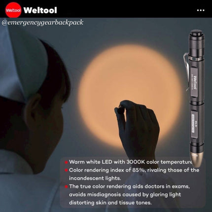 Weltool M6 - Dr Penlight - Emergency Gear Backpack