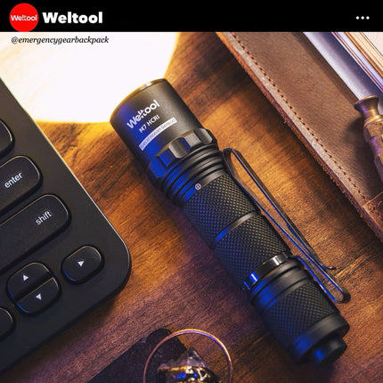 Weltool M7 HCRI CRI98 EDC Flashlight - Emergency Gear Backpack