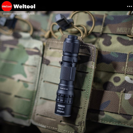 Weltool T1 Pro TAC Tactical Flashlight 540 Lumens 290M - Emergency Gear Backpack