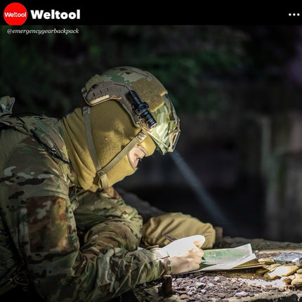 Weltool T1 Pro TAC Tactical Flashlight 540 Lumens 290M - Emergency Gear Backpack