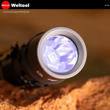 Weltool T1 Pro V3 EDC Flashlight 600 Lumens 313M - Emergency Gear Backpack