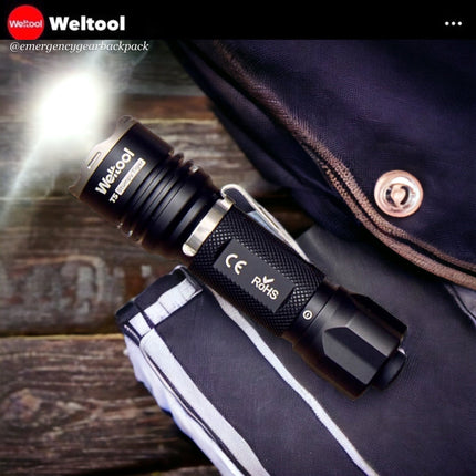 Weltool T5 420LMS 191M Compact Tactical Flashlight - Emergency Gear Backpack