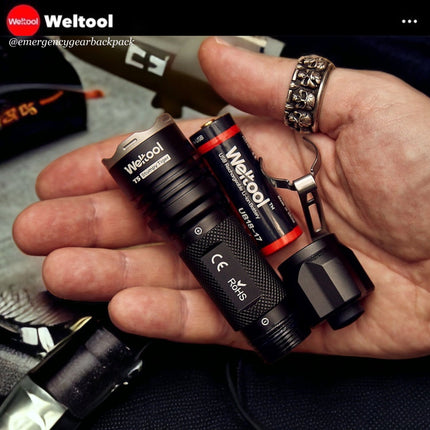 Weltool T5 420LMS 191M Compact Tactical Flashlight - Emergency Gear Backpack