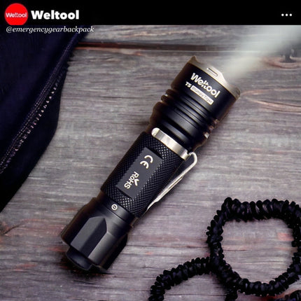 Weltool T5 420LMS 191M Compact Tactical Flashlight - Emergency Gear Backpack