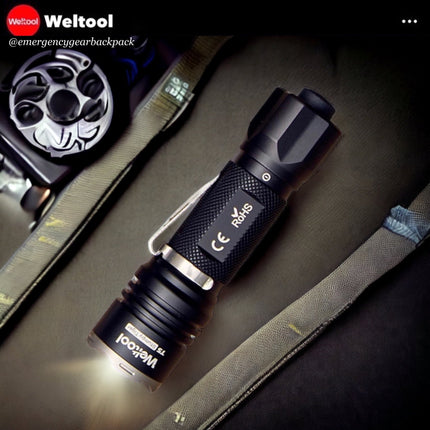 Weltool T5 420LMS 191M Compact Tactical Flashlight - Emergency Gear Backpack
