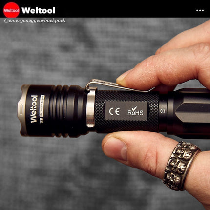 Weltool T5 420LMS 191M Compact Tactical Flashlight - Emergency Gear Backpack