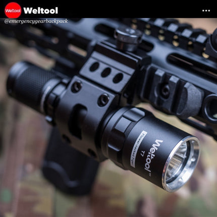 Weltool T7 Compact Tactical Flashlight 296 Lumens 201M - Emergency Gear Backpack