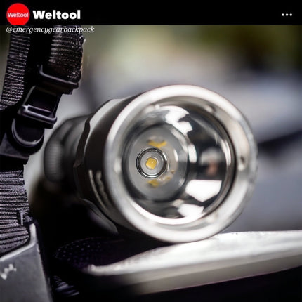 Weltool T7 Compact Tactical Flashlight 296 Lumens 201M - Emergency Gear Backpack
