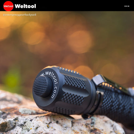 Weltool T8Plus TAC Tactical Flashlight 2180 Lumens 636M - Emergency Gear Backpack