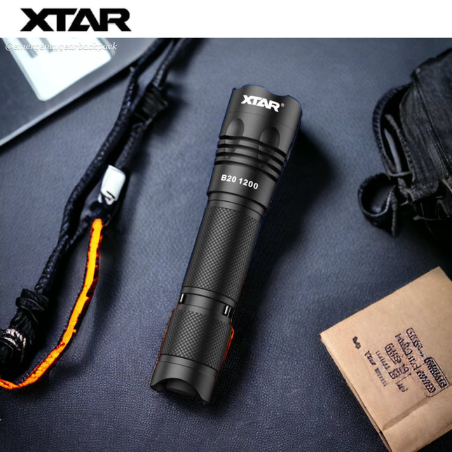 XTAR B20 1200 Sports Flashlight 1200LMS 240M - Emergency Gear Backpack