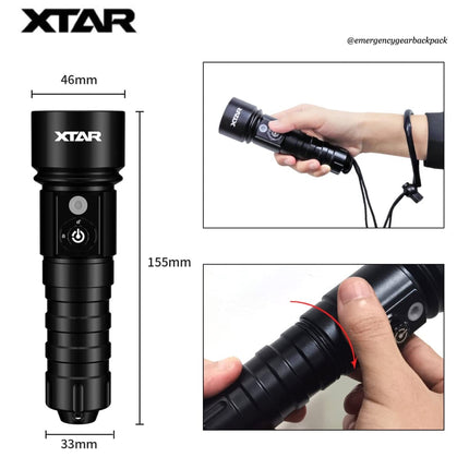 XTAR Whale D26 1100 100M Diving Flashlight Set - Emergency Gear Backpack