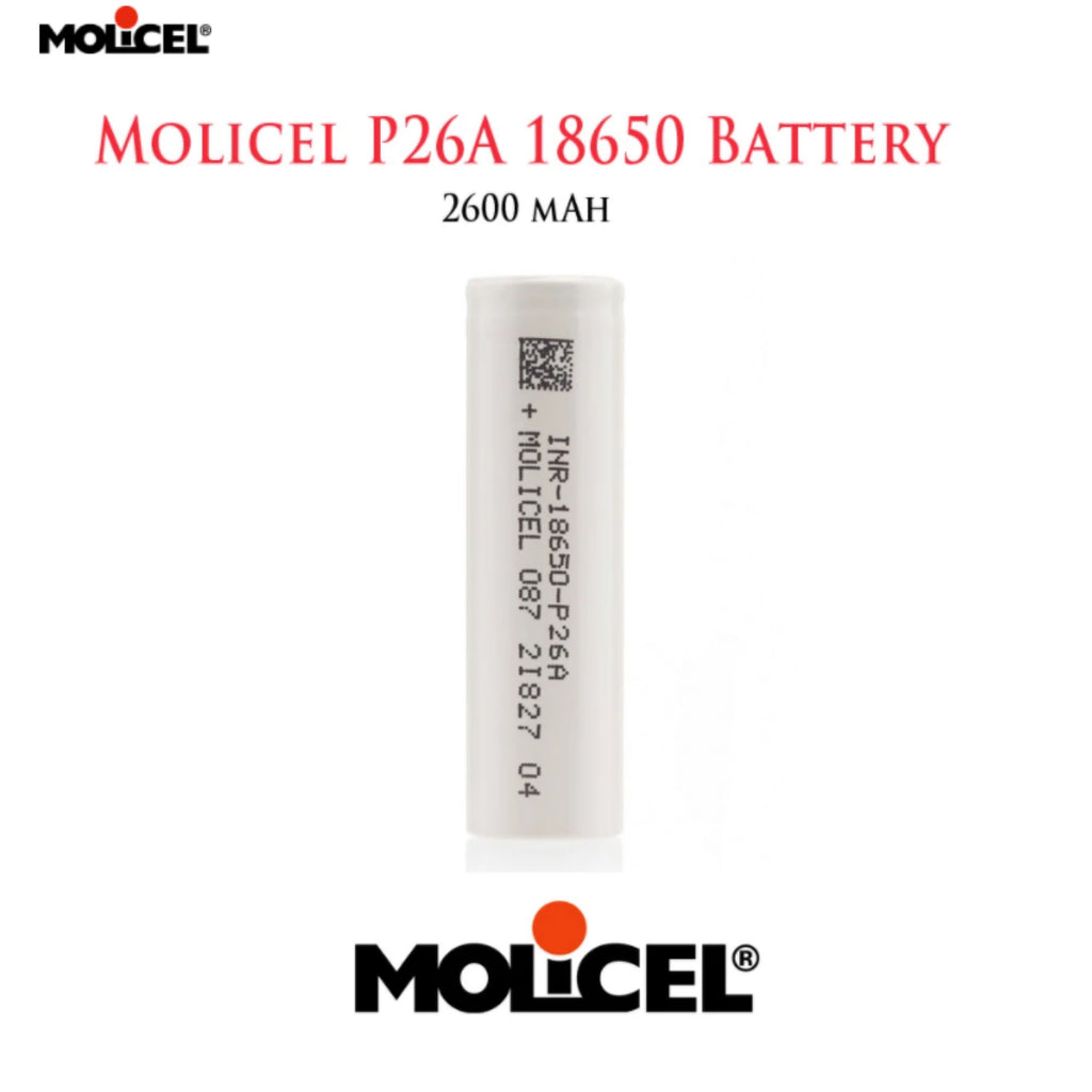 Molicel P26A INR18650 2600mAh 3.6V 35A