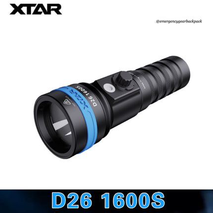 XTAR D26 1600S 100M Diving Flashlight