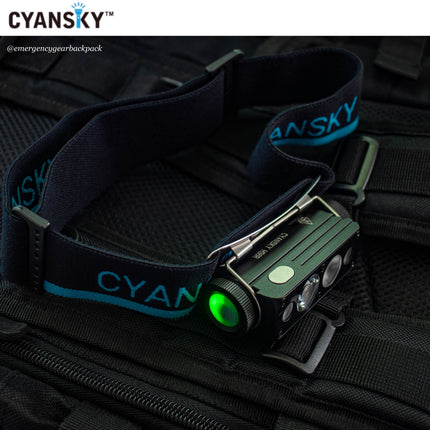 Cyansky HS6R Triple Output Headlamp 1400LMS 170M