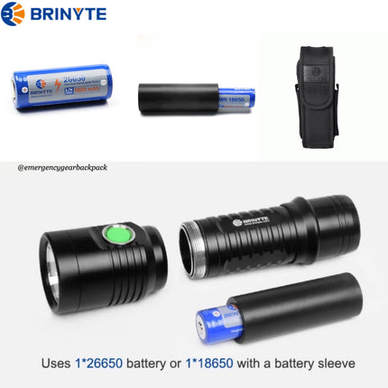 BRINYTE WT01 Apollo 1100LMS 320M Multifunction Flashlight