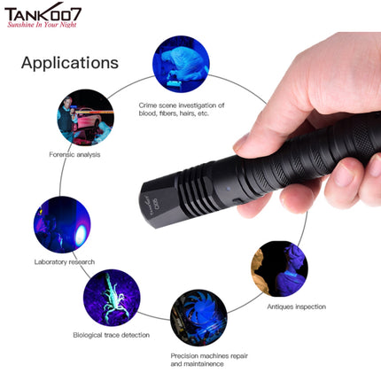TANK007 CI05 Uniform UV LED Flashlight for CSI and Forensic