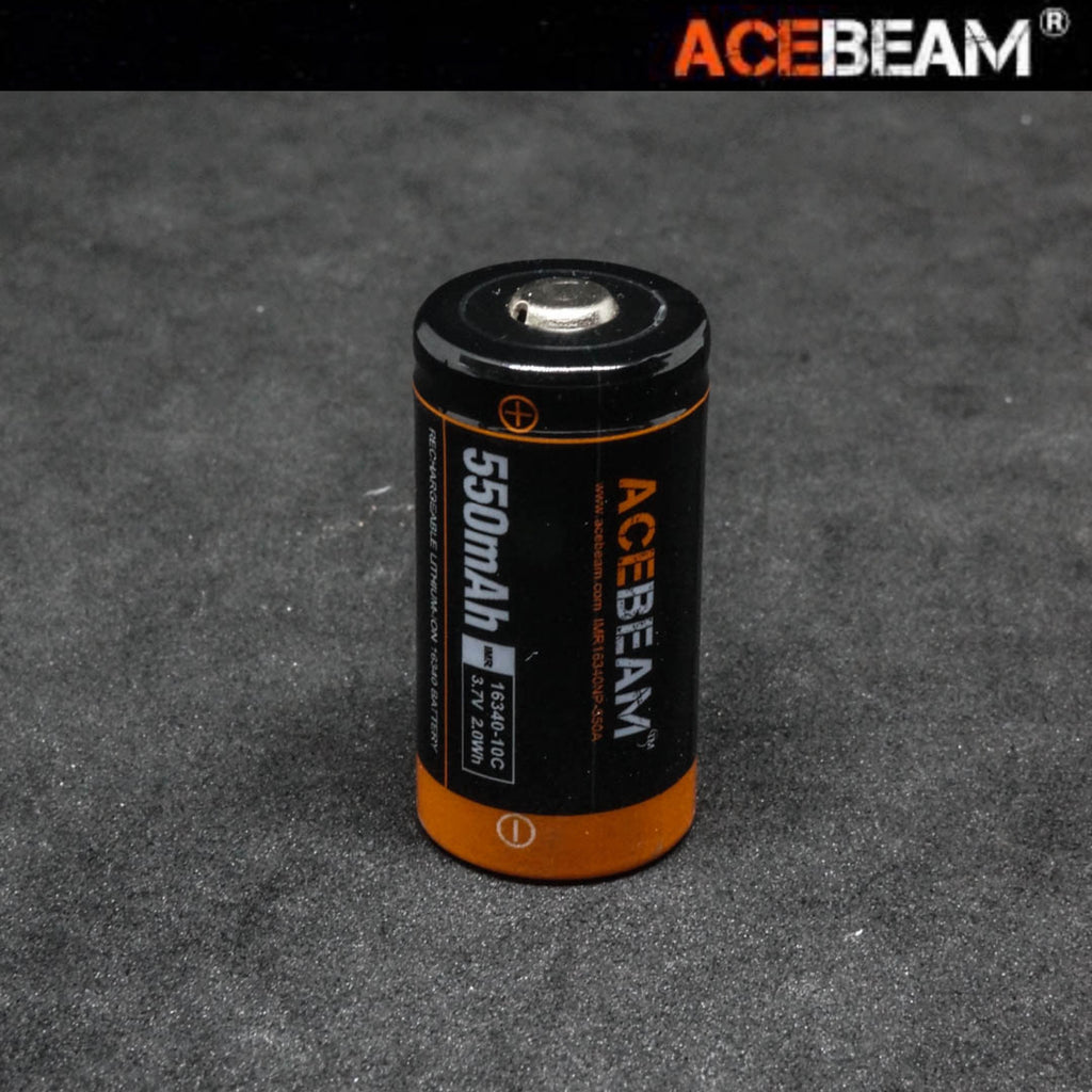 ACEBEAM IMR16340NP 550mAh 3.7V 5.5A 2.0Wh High-drain Rechargeable Li-ion Battery