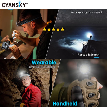 Cyansky HS5R Multifunction Headlamp 1300LMS 200M