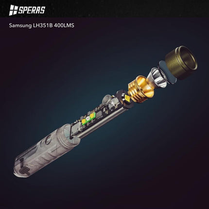 SPERAS S11 400LMS EDC Keychain Flashlight