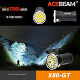 ACEBEAM X80GT 32500LMS 373M Searchlight