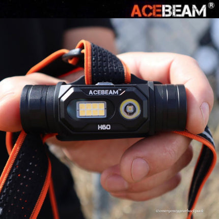 ACEBEAM H60 Full LED Spectrum Headlamp (ไม่รวมแบตเตอรี่)