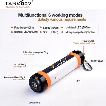 TANK007 KF3 Multi-functional Outdoor Camping Flashlight - | Emergency Gear Backpack Thailand