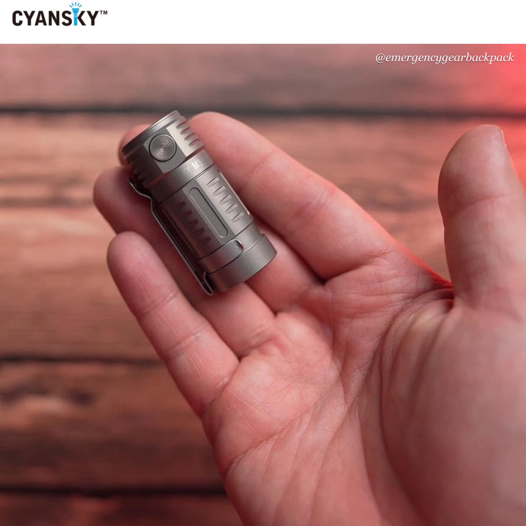 Cyansky M3 Titanium Keychain Flashlight