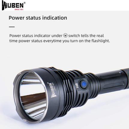 WUBEN H8 1800 Lumens 250,000CD 1000M Tactical Flashlight