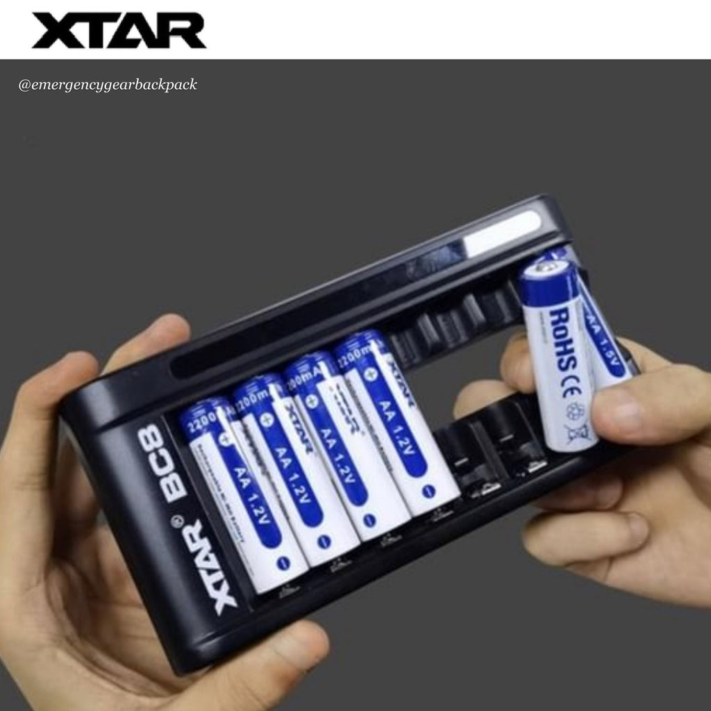 XTAR BC8 1.5V&1.2V Battery Charger